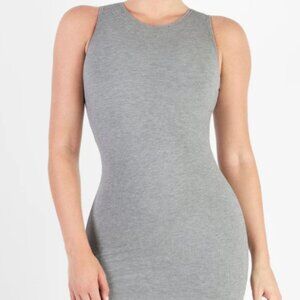 Popilush Gray Sleeveless Women's Dress